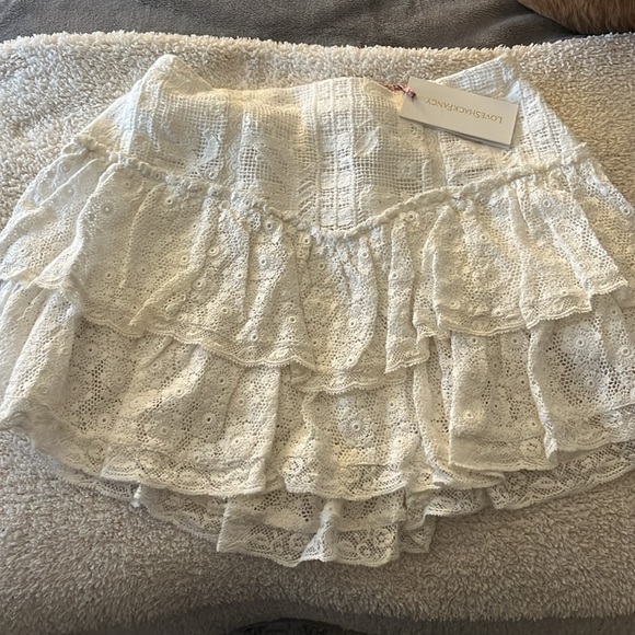 Love Shack Fancy Antila Mini Skirt - Picture 3 of 6